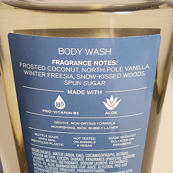 Bath & Body Works Frosted Coconut Snowball Body Wash, Hand Cream, 2 Sani Sprays - Picture 2 of 2